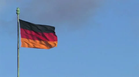 German national flag Stock-Footage 11610875