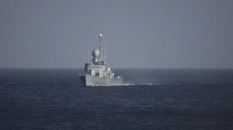 German Navy Ship 3 Stock Footage 47142370