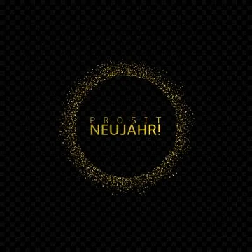 German New Year label Stock Illustration