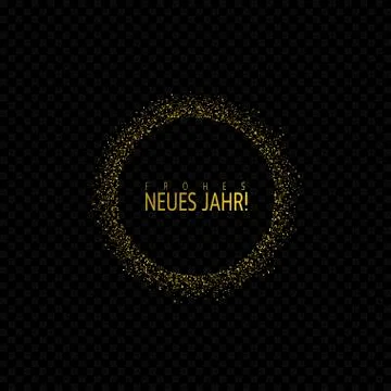 German New Year label Stock Illustration