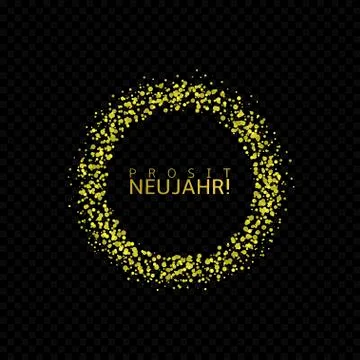 German New Year label Stock Illustration