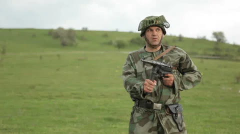 German officer during the Second World War Stock Footage 25485540