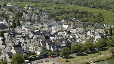 German old town by a river 4K 24fps Video stock 140120543