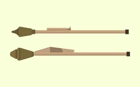 German panzerfaust weapon to attack anti tank Stock Illustration