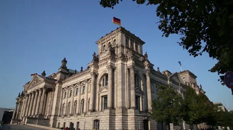 German Parliament in Berlin Stock-Footage 43649845