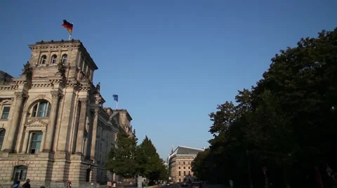 German Parliament in Berlin Stock Footage 43667032