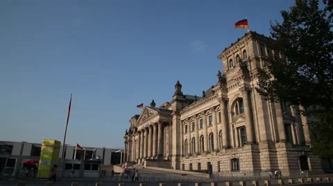 German Parliament in Berlin 스톡 동영상 43667253