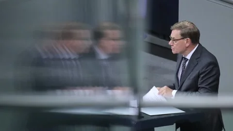 The German Parliament debates the second anniversary of Hamas' attack on Israel, Stock-Footage 318608434