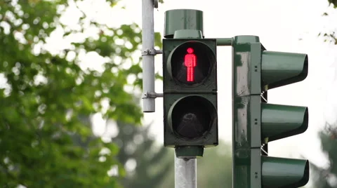 German pedestrian lights. Video stock 41828776