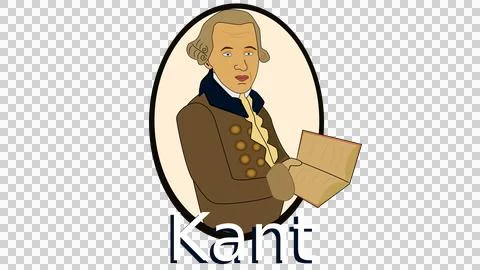 German philosopher Immanuel Kant Stock Illustration