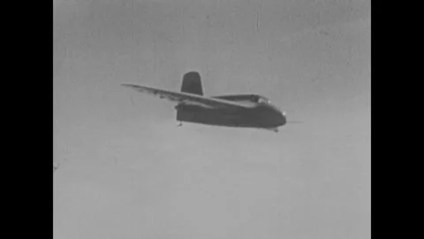 German plane technology World War Two Stock Footage 253649663