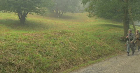 German platoon mountain 11 Stock Footage 45842856