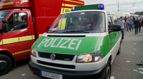 German Police Polizei Video stock 43661579
