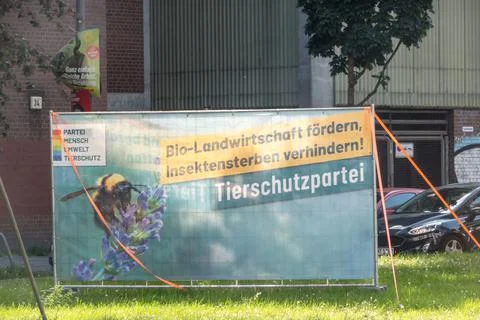 German political party Human Environment Animal Protection Stock Photos