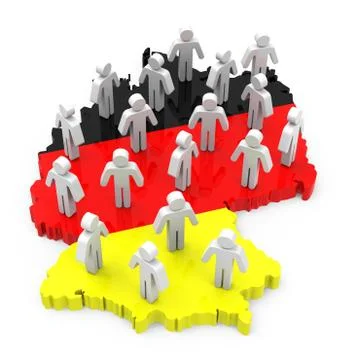 German population Stock Illustration