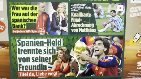 German press highlights Spain's World Cup triumph, Berlín, DE - 20 Jul 2026 Stock Footage 340149612