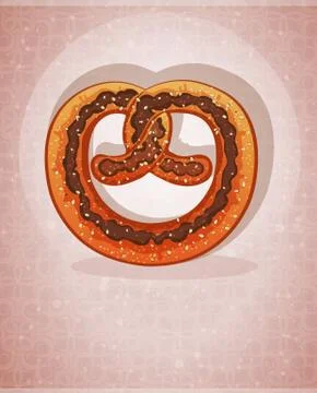 German pretzel Stock Illustration