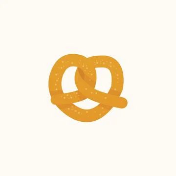 German Pretzel. Stock Illustration