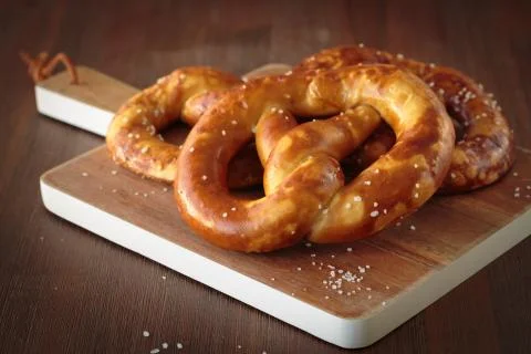 The german pretzel Stockfoto's