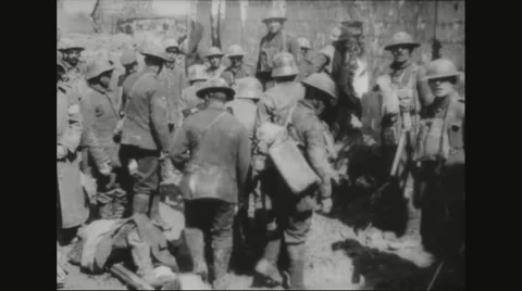 German prisoners standing Stock Footage 43313623