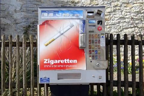 German public Cigarette or vending machine Stock Photos