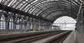 German Railway Main Central Station Dresden Hauptbahnhof Historic Wilhelmine 4k or 4k+ Resolution