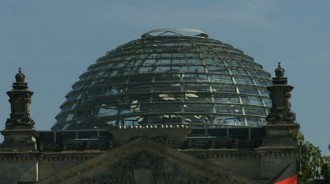 German Reichstag dome close up Vídeo Stock 45294371