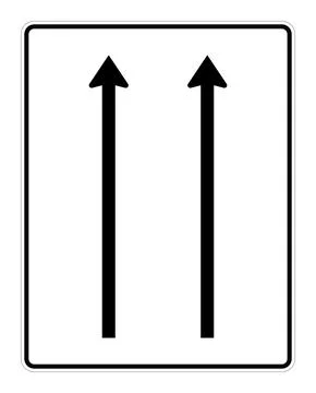 German road sign 521-30 - Lane board Stock Illustration