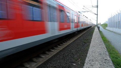 German S-Bahn train Stock-Footage 119930599
