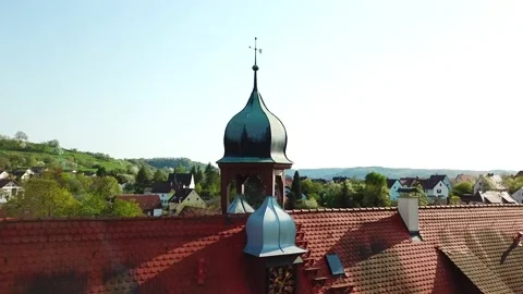 German School Clock Stock Footage 142242329