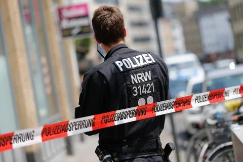 German searches objects in Dueren and Cologne and takes six persons into custody Stock Photos
