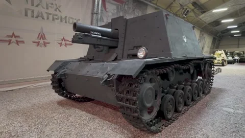 German self propelled gun on Panzer I chassis at Patriot Park Kubinka Russia 스톡 동영상 339249799