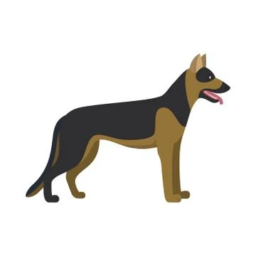 German shepherd dog breed Stock Illustration