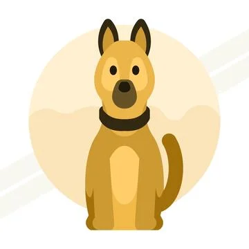 German-shepherd Stock Illustration