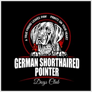 German Shorthaired Pointer - vector illustration for t-shirt, logo and template Stock Illustration