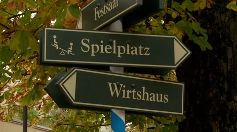 German Signs Video stock 43983657