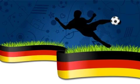 German soccer background Stock Illustration