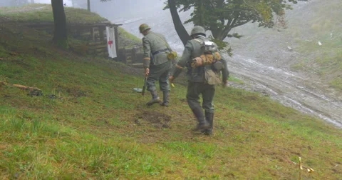 German soldier mining 03 Video stock 45875146