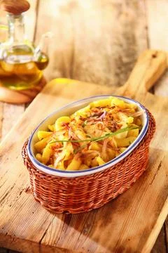 German spatzle, or egg noodle dumplings Stock Photos