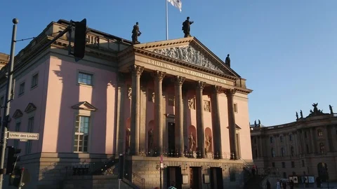 German state opera in Berlin - BERLIN / GERMANY - MAY 21, 2018 Stock Footage 90301962