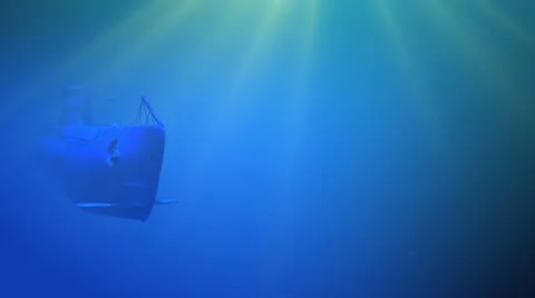 German submarine floating 스톡 동영상 12229831