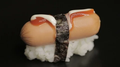 German Sushi Parody Stock Footage 102162032