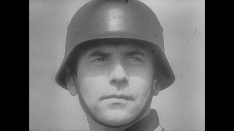 German tanks fighting during Operation Overlord Stock Footage 103380159