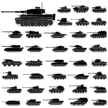 German Tanks Stock Illustration
