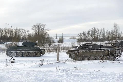German tanks from the Second World War Stock Photos