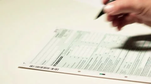 German tax form Stock Footage 8991254