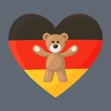 German Teddy Bears Stock Illustration