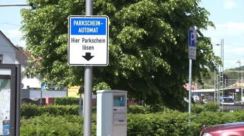 German Ticket machine - HD Stock Footage 24633419