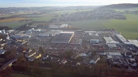 German Town From Above Stock Footage 103481093