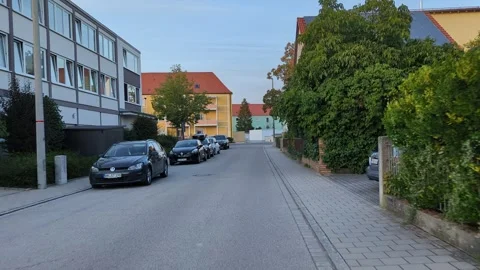 German town cycling Stockbeeldmateriaal 250472659